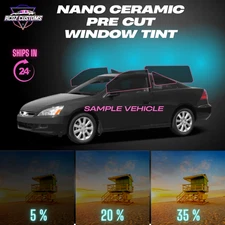 Nano Ceramic PreCut Window Tint Film for Accord Coupe 2003-2007 All Sides+Back
