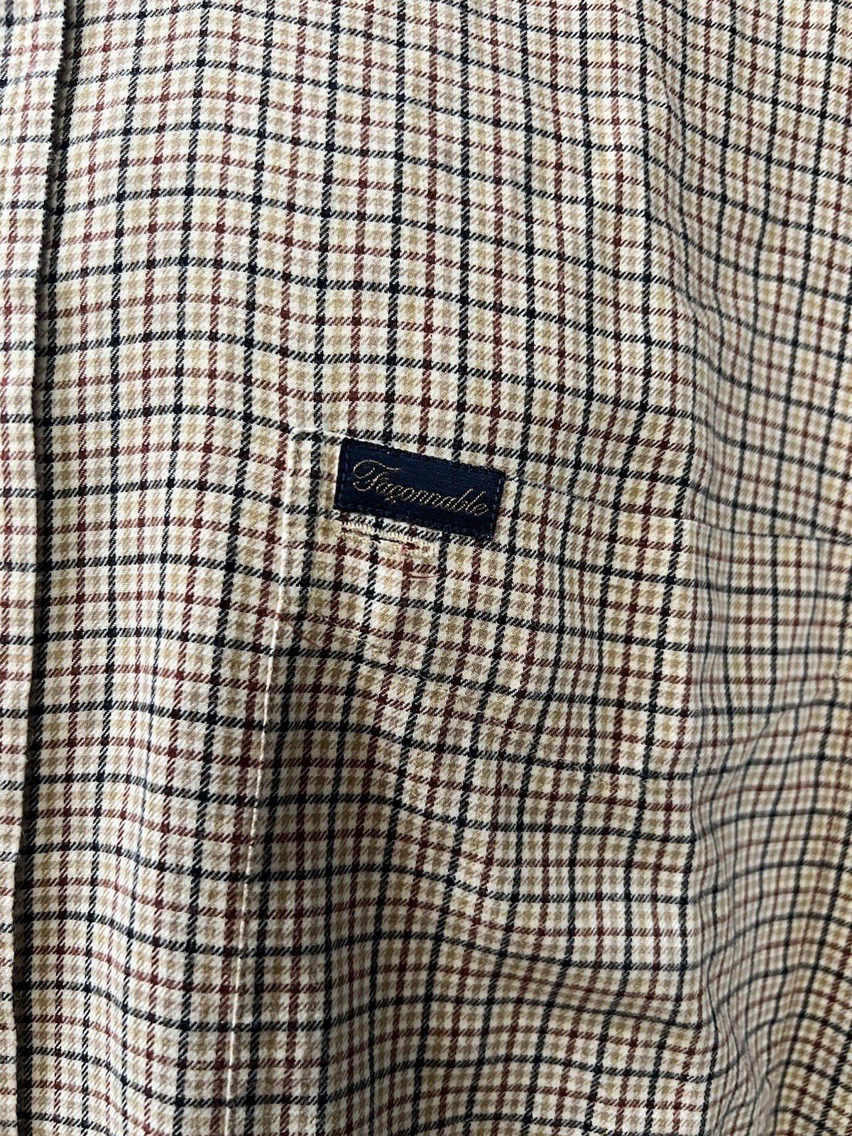 Facconable Brown Men’s Button Down Long Sleeve 10… - image 2