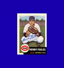 Hank Foiles 1991 Topps Archives 1953 Topps #252 - Reds - Signed AUTO