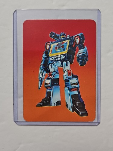 1985 Transformers G1 Hasbro Action Cards #104 SOUNDWAVE Hard Sleeve RARE Vtg
