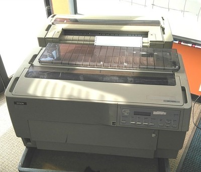 Defective Lot of 2 Epson DFX-9000 Impact Dot Matrix Printer No Ribbon AS-IS
