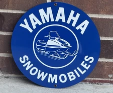 12 Inch Yamaha Snowmobiles metal sign Advertising