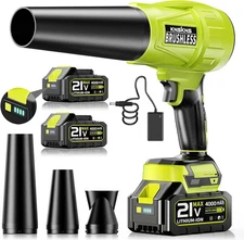 Seese Cordless Handheld Violent Fan/Leaf Blower + 2 Batteries/Charger/Case