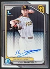 2024 Bowman Draft Kash Mayfield Chrome Auto 1st Prospect Padres JB8