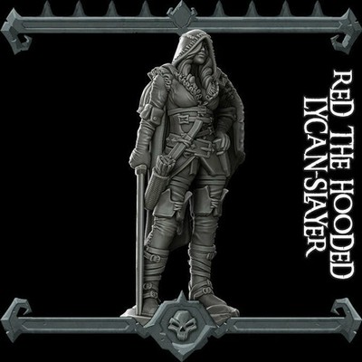 Red the Hooded Lycan Slayer - Wargaming Miniatures Rocket Pig Games D&D DnD