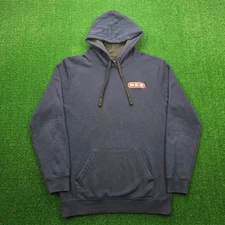 HEB Hoodie Sweatshirt Mens Medium Blue Pullover Employee Uniform Work Wear