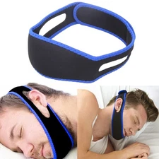 Anti Snore Aid Stop Snoring Strap Sleep Apnea Belt Jaw Solution Chin Support