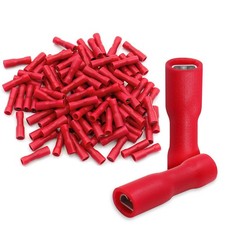 Baomain 100-Pack 0.11" Female Quick Disconnect Spade Terminals 22-16 AWG 2.8m...