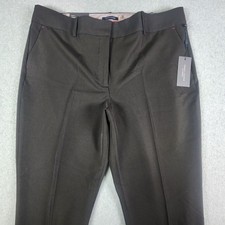 Tommy Hilfiger Sutton Slim Boot Dress Pants Womens Size 16 Black Stretch Pockets