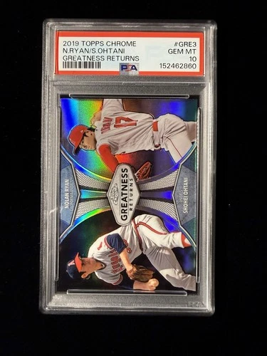 2019 Topps Chrome Nolan Ryan/Shohei Ohtani Greatness Returns #GRE3 PSA 10 Angels