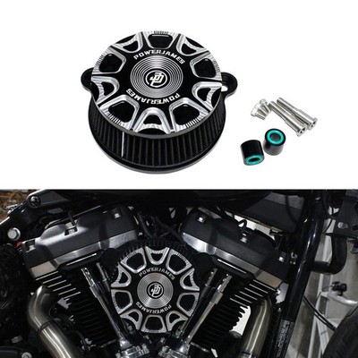 POWER JAMES CNC Alumium Intake Air Filter Cleaner Fits for Harley Davidson 20...