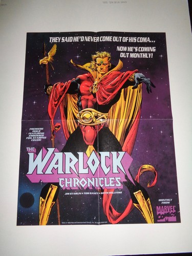 11 ORIGINAL COMIC BOOK POSTERS MARVEL D.C. IMAGE +SIGNED 2099 WARLOCK X-MEN ROSS - Picture 10 of 15