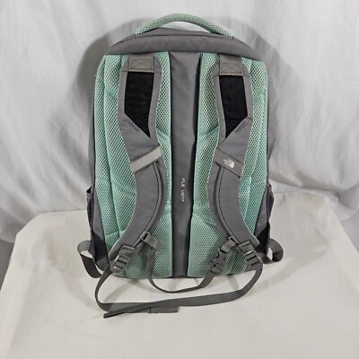 north face backpack grey and teal The North Face Backpack Jester Teal Mint Gray Book Bag School