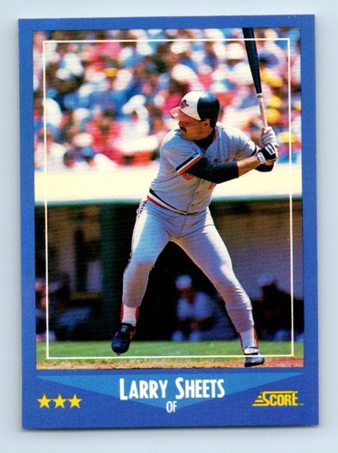 1988 Score Larry Sheets Baltimore Orioles #219