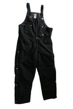Carhartt Men's Extremes Insulated Bib Overalls R33 Black 42X32