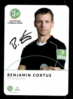 Benjamin Cortus autograph card DFB referee original signed + A 188981