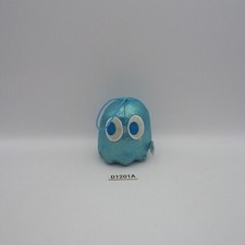 Pac-Man D1201A Shiny Blue Ghost Sk Japan Plush Namco 2.5" Toy Doll Japan