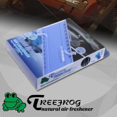 1 X Tree Frog New Car+Squash Mixed Natural Extreme Car Air Freshener Fresh Box