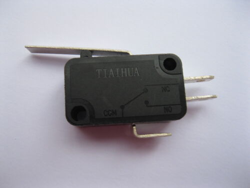 10 pcs Micro Limit Switch Long Lever Arm Subminiature SPDT Snap Action 28x16mm - Picture 1 of 4