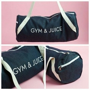gym and juice bag