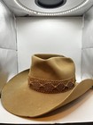 VTG 1970’s Resistol Self Conforming Beaver Western Cowboy Hat Macramé 7 1/4