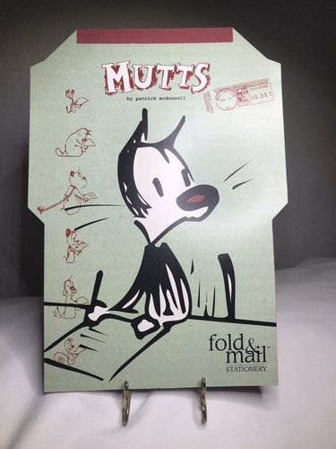 SELTENE Klapp & Post Briefpapier Tafel ~ MUTTS ~ Patrick McDonnell ~ 40 Blatt