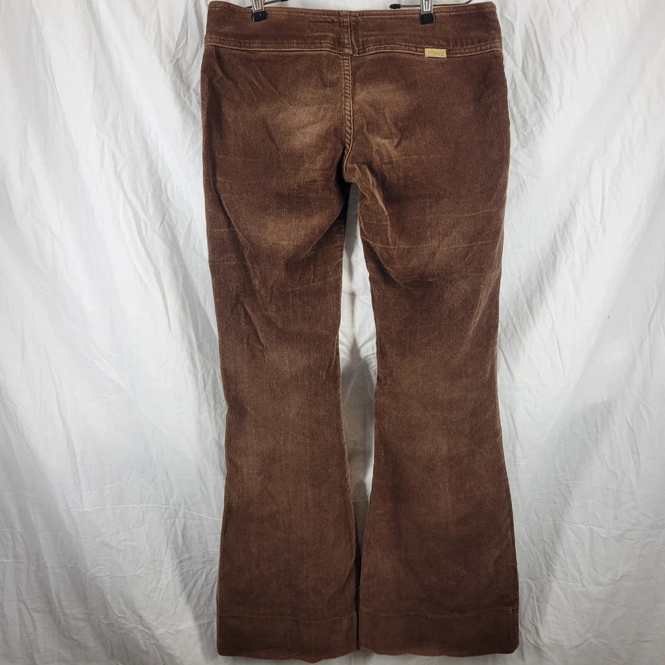 Billabong Brown Corduroy Pants Womens Flaired Low-Rise 90s Y2K Size 3 30" Waist - Image 3 of 4