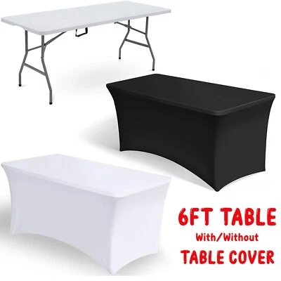 CRYSTALS 6 FT MESA PLEGABLE DE CAMPING CATERING DE ALTA RESISTENCIA CABALLETE PICNIC BARBACOA FIESTA