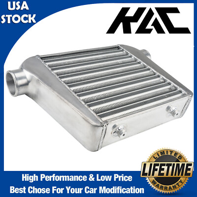 Universal 18''x12''x3'' Turbo Intercooler 2.5'' OD INLET/OUTLET Tube & Fin Aluminum