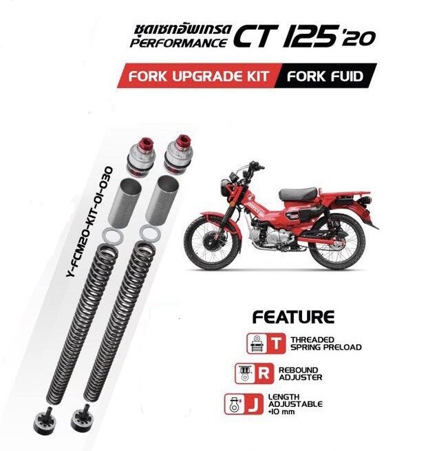YSS Shock Absorber Upgrade For Honda CT 125 2021 Front Fork YSS Shock Absorber Upgrade For Honda CT 125 2021 Front Fork