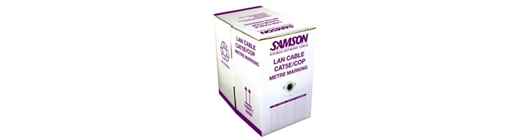 Samson CAT5e cable UTP 4P 0.5mm Copper, LSOH, 305m - Purple. LAN Cable. Premium - Image 2 of 4