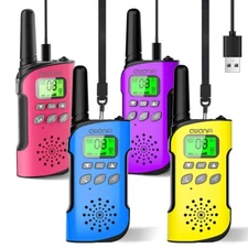 Walkie Talkies Long Range 4 Pack, Walkie Talkie Rechargeable for Kids Family 22