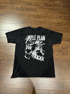 Simple Plan Taking One For The Team Tour T Shirt *FLAWS READ*