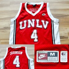 Larry Johnson UNLV Runnin' Rebels Nike Jersey Swingman Red NCAA Sewn Men M