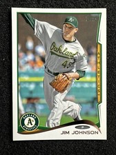 JIM JOHNSON #487 2014 Topps Baseball QTY Oakland Athletics