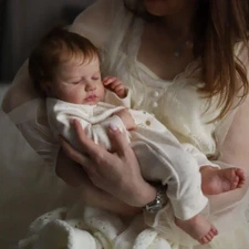 Reborn Baby Dolls soft vinyl Full Body Boy 18Inch Full Body Squishy Baby