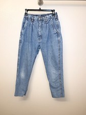 Vintage Bill Blass Women's Size 8 Light Wash High Waisted Mom Denim Jeans Grunge