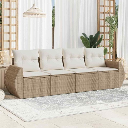 Salon de jardin 13 pcs avec coussins Marron Résine tressée SSG35463