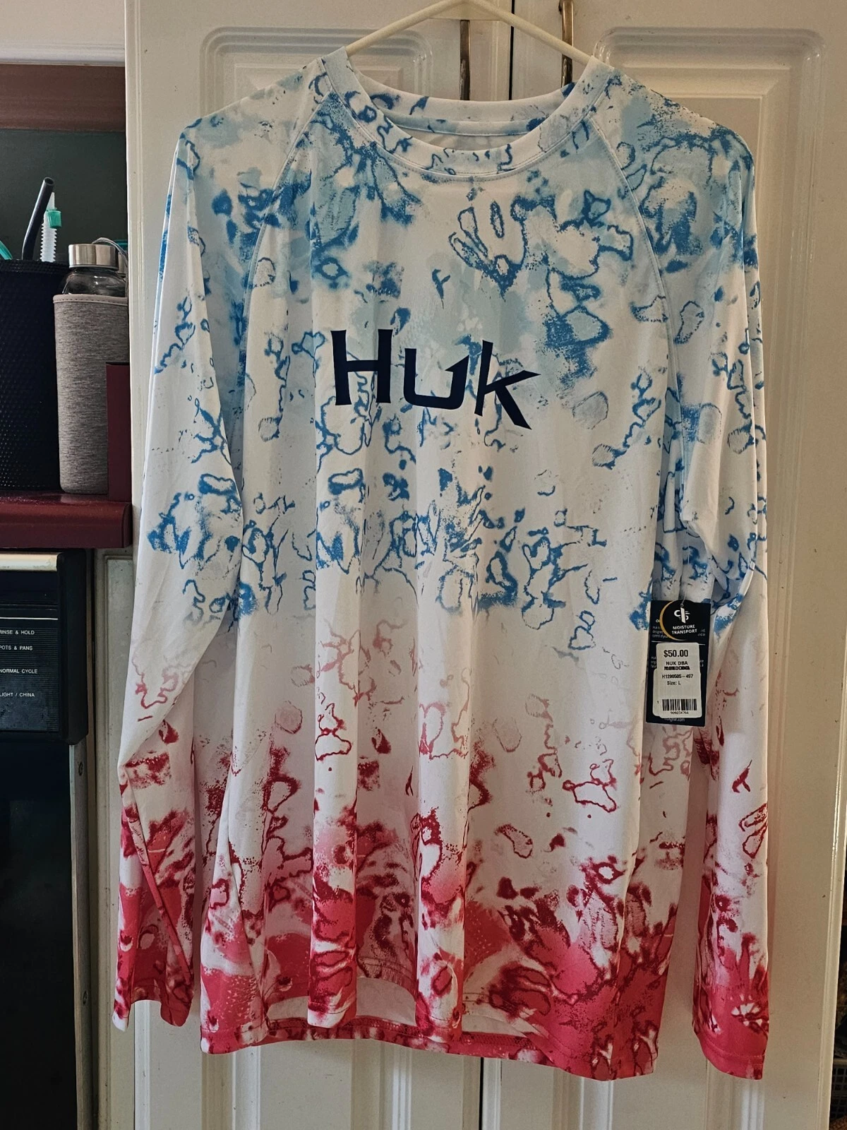 Brand New Blue Cherry HUK Fishing Shirt Mens Lightweight Long Sleeve Polyester
Opens in a new window