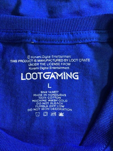 Castlevania Loot Gaming Uncle Vlads Wall Chicken T Shirt Size Large Blue - Picture 2 of 2