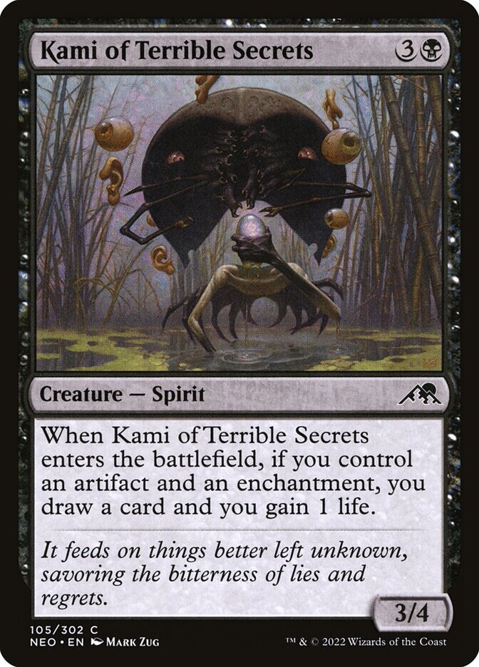 Kami of Terrible Secrets 105/302 Kamigawa: Neon Dynasty MTG Magic