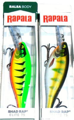 Rapala  SRE75 Shad Rap Elite  Crankbaits (Gilded Chartreuse UV)