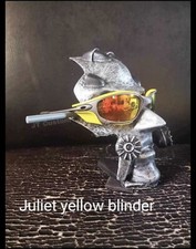 NEW CUSTOM YELLOW SIDE SHIELD BLINDERS FOR OAKLEY JULIET SUNGLASSES X-METAL RARE
