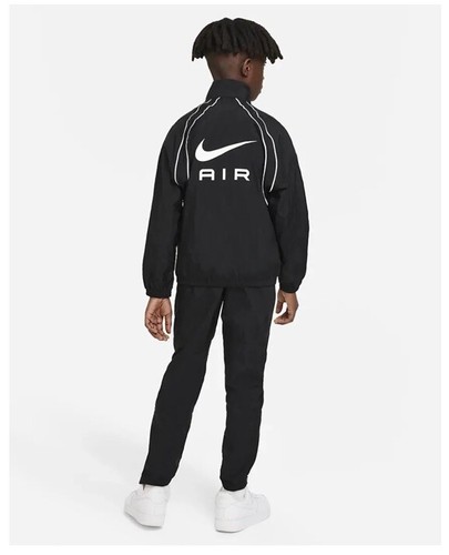 Nike Air Youth Tracksuit Black DQ9043-010 Large 147-158cm New With Tags - Picture 3 of 10