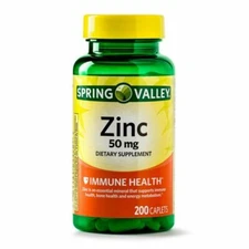 Spring Valley Zinc 50mg Capsule - 200 Count