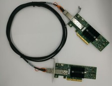 LOT OF 2 MNPA19-XTR 10GB Mellanox ConnectX-2 10Gbe 3m SFP Cable Network Card