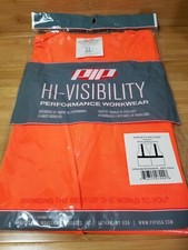 PIP 302-MVGOR/XL ANSI/ISEA Class 2 Mesh Fabric Vest, Orange, Size X-Large,