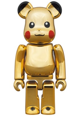 その他 MEDICOM TOY - BE@RBRICK Pikachu GOLD CHROME 100% & 400 BE@RBRICK Pikachu GOLD CHROME Ver. 400% & 100% MEDICOM TOY