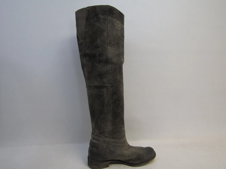 Botas hasta la rodilla Boutique 9 para mujer talla 10 gris oscuro envejecido gamuza caña 22" Foto 4 de 4