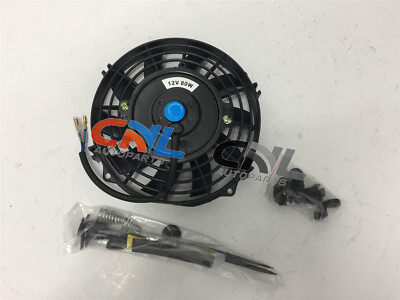 Universal 7 inch 12V volt Electric Cooling Fan Thermo Fan + Mounting kits new